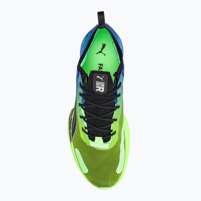 Кросівки для бігу чоловічі PUMA Fast-R NITRO Elite Carbon royal sapphire/fizzy lime 6