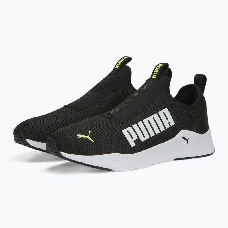 Кросівки чоловічі PUMA Wired Rapid puma black / puma white / fluo yellow 10