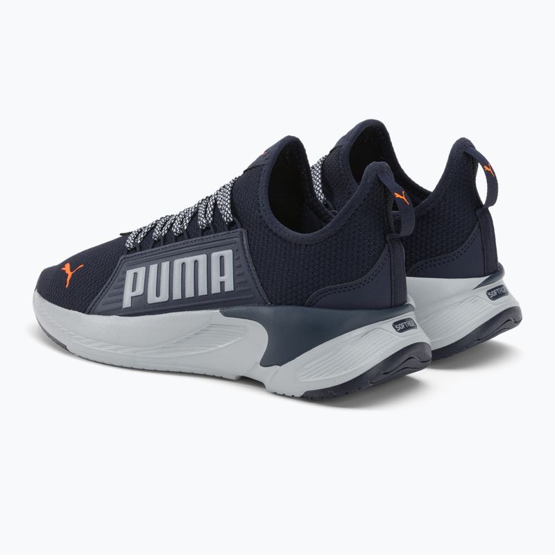 Чоловічі кросівки PUMA Softride Premier Slip-On темно-сині/платинові сірі/ультрапомаранчеві 3