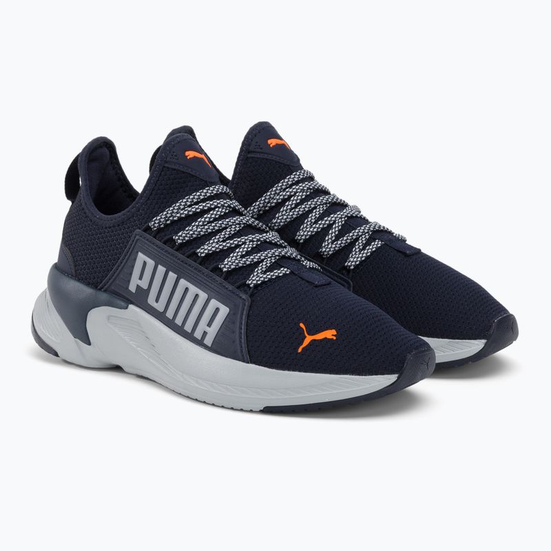 Чоловічі кросівки PUMA Softride Premier Slip-On темно-сині/платинові сірі/ультрапомаранчеві 4
