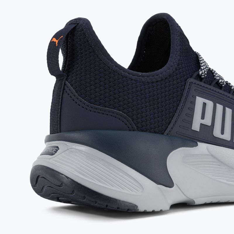 Чоловічі кросівки PUMA Softride Premier Slip-On темно-сині/платинові сірі/ультрапомаранчеві 9