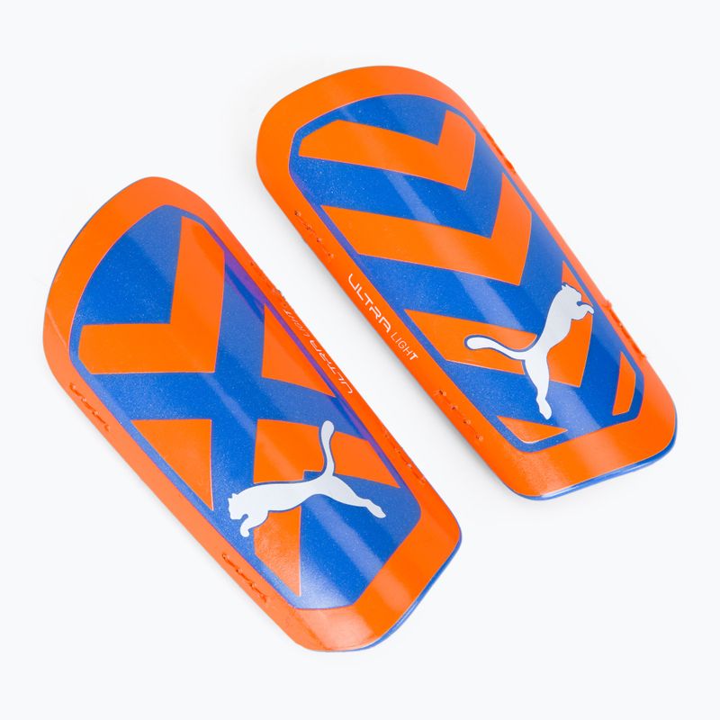 Футбольні протектори PUMA Ultra Light Strap помаранчево-блакитні 030875 01 3