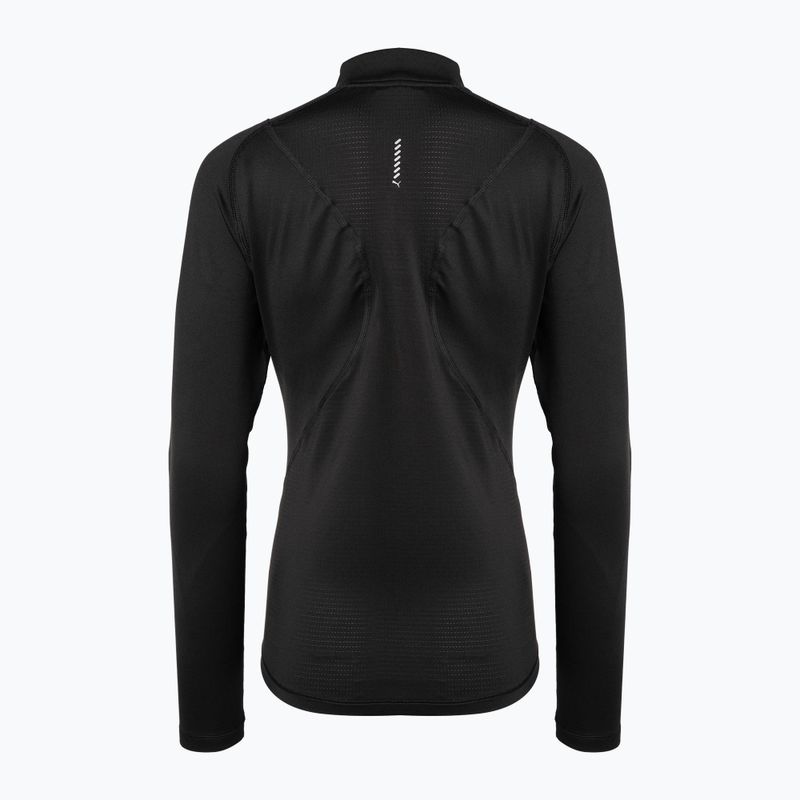 Кофта для бігу жіноча PUMA Run Cloudspun 1/2 Zip чорна 523287 01 2