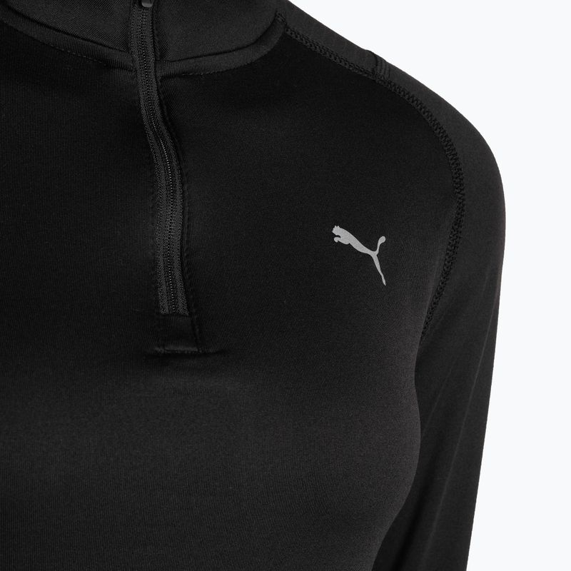 Кофта для бігу жіноча PUMA Run Cloudspun 1/2 Zip чорна 523287 01 3