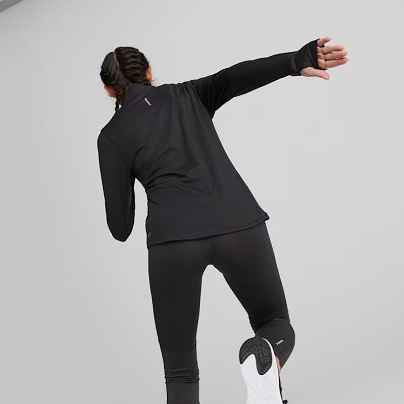 Кофта для бігу жіноча PUMA Run Favorite 1/4 Zip puma black 4
