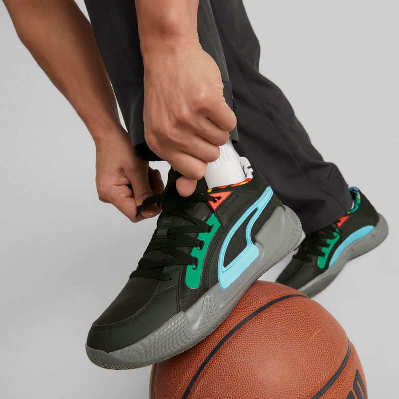 Кросівки для баскетболу чоловічі PUMA Court Rider Chaos Block Party чорні 378265 01 2