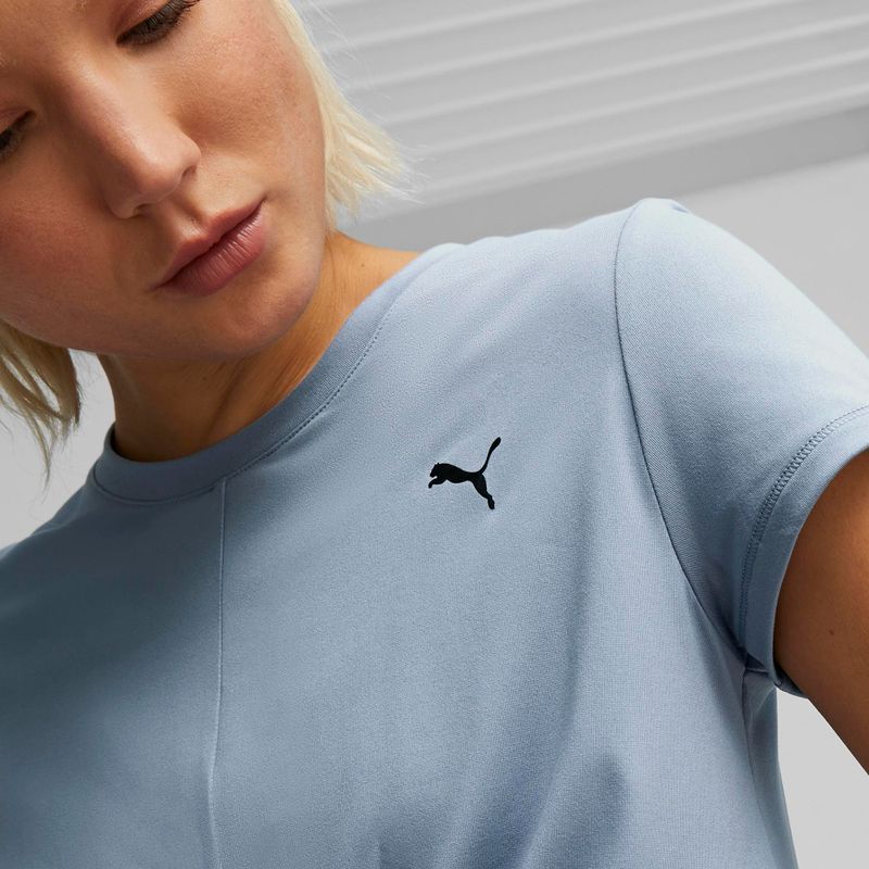 Футболка для йоги жіноча PUMA Studio Yogini Lite Twist блакитна 523164 18 5