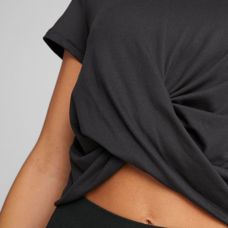Футболка для йоги жіноча PUMA Studio Yogini Lite Twist чорна 523164 01 6