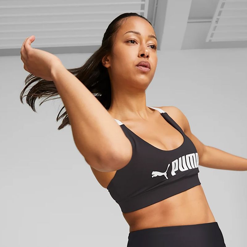 Бюстгальтер спортивний PUMA Mid Impact Puma Fit puma black 6