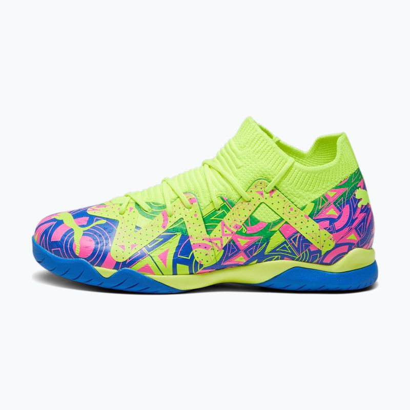 Футбольні бутси дитячі PUMA Future Match Energy It + Mid Jr ultra blue/yellow alert/luminous pink 11