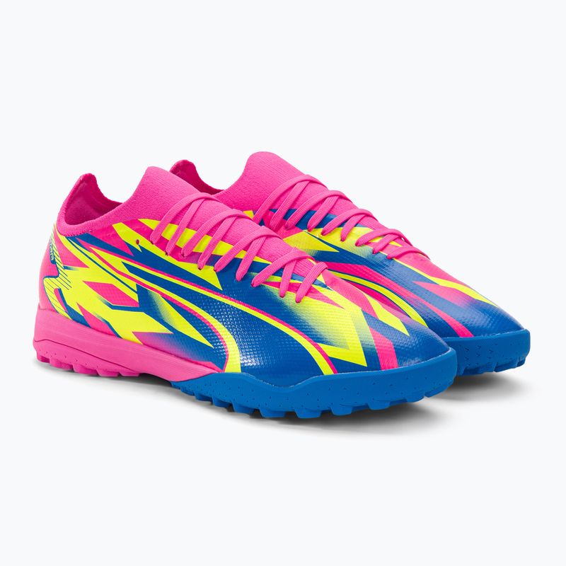 Футбольні бутси чоловічі PUMA Ultra Match Energy Tt luminous pink/yellow alert/ultra blue 6