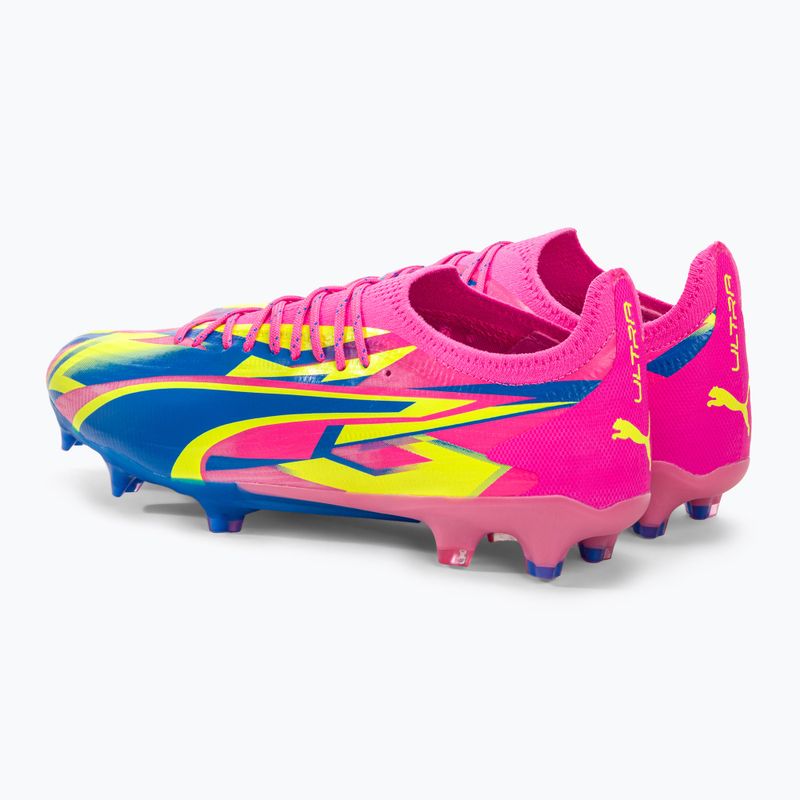 Футбольні бутси чоловічі PUMA Ultra Ultimate Energy Fg/Ag luminous pink/ultra blue/yellow alert 3