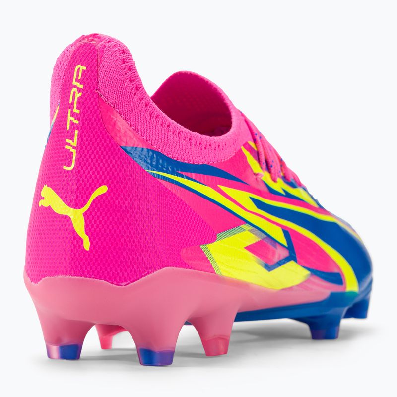 Футбольні бутси чоловічі PUMA Ultra Ultimate Energy Fg/Ag luminous pink/ultra blue/yellow alert 9