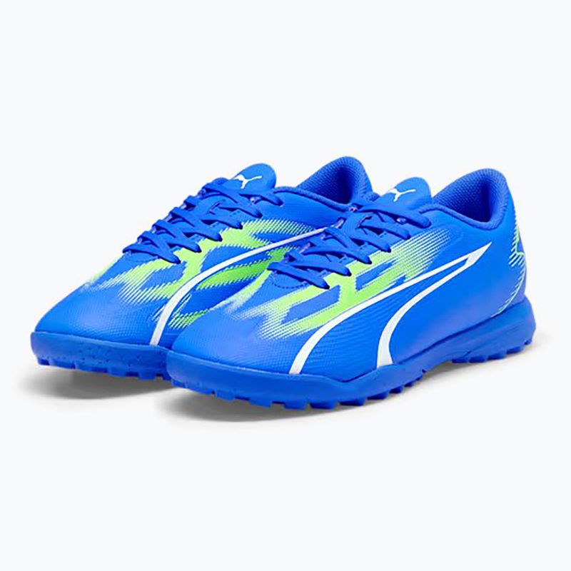 Футбольні бутси дитячі PUMA Ultra Play Tt Jr ultra blue/puma white/pro green 8