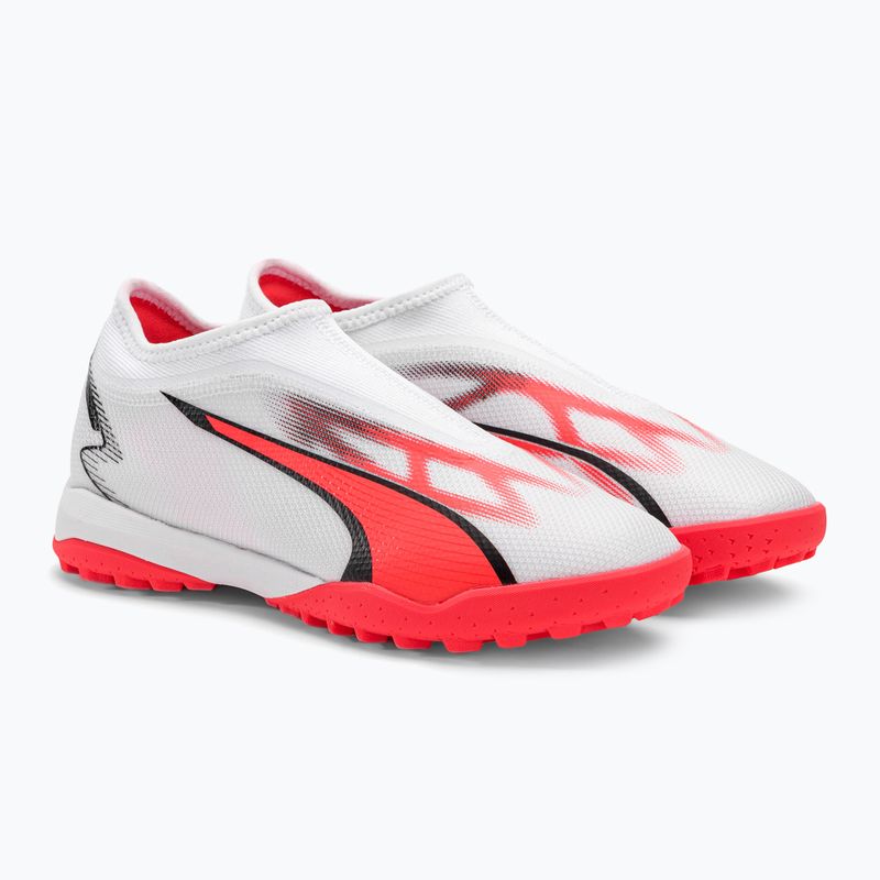 Футбольні бутси дитячі PUMA Ultra Match Ll Tt + Mid Jr puma white/puma black/fire orchid 4