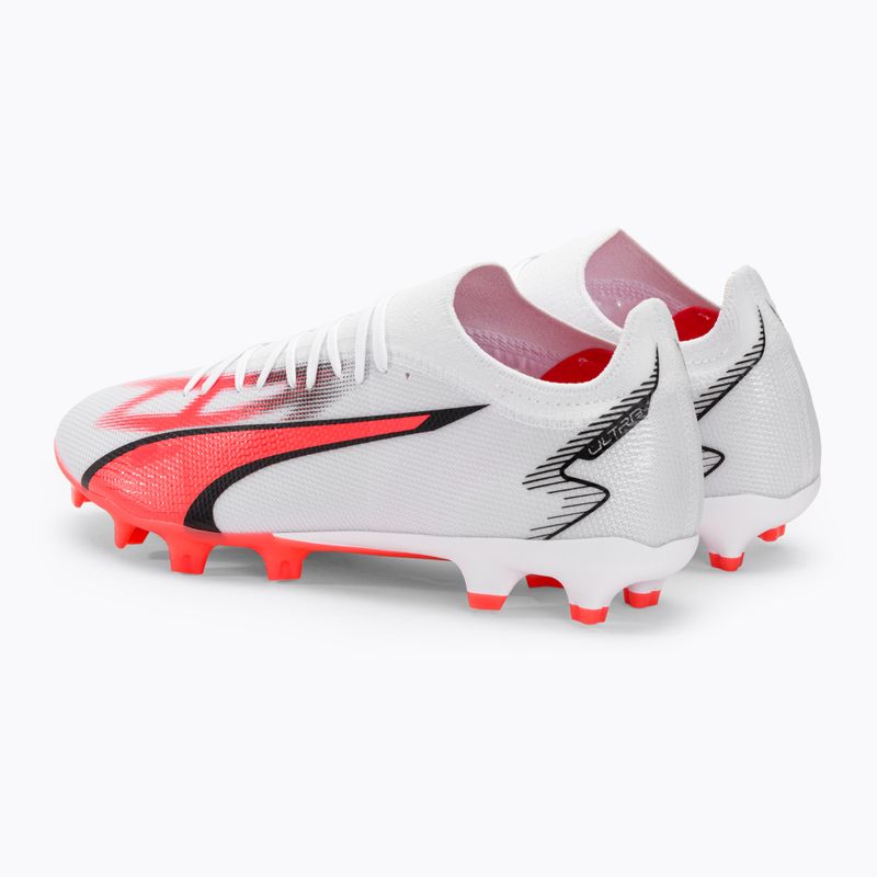 Футбольні бутси чоловічі PUMA Ultra Match Fg/Ag puma white/puma black/fire orchid 3