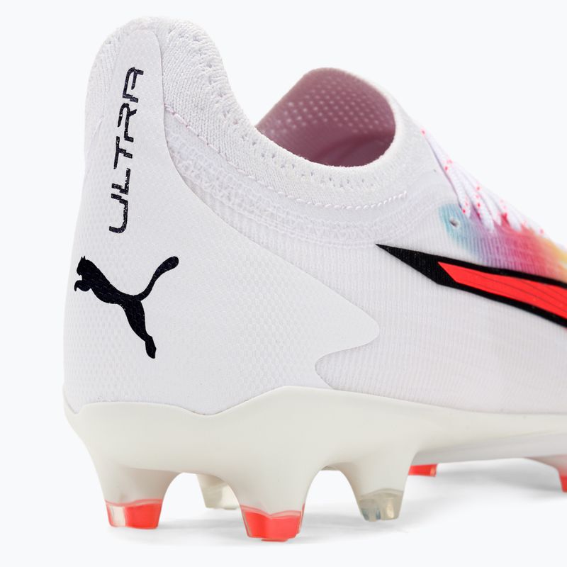 Футбольні бутси чоловічі PUMA Ultra Ultimate Fg/Ag puma white/pum black/fire orchid 9