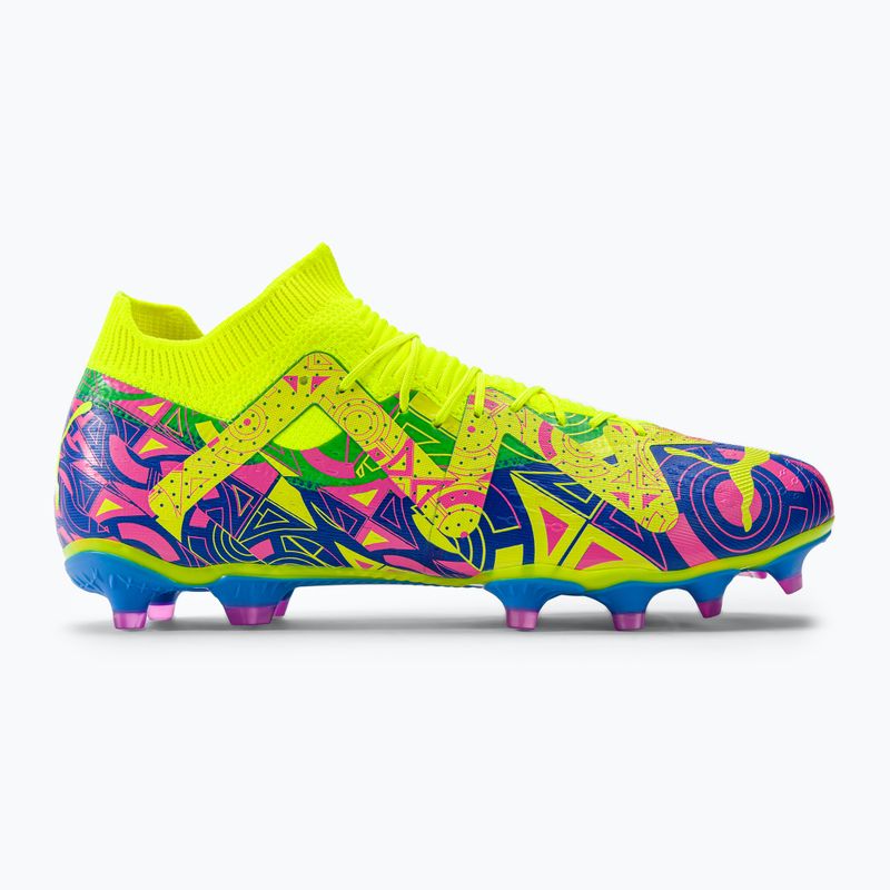 Футбольні бутси чоловічі PUMA Future Match Energy Fg/Ag ultra blue/yellow alert/luminous pink 2