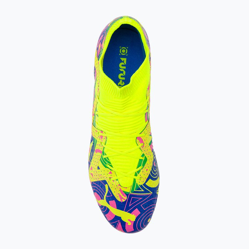 Футбольні бутси чоловічі PUMA Future Match Energy Fg/Ag ultra blue/yellow alert/luminous pink 6