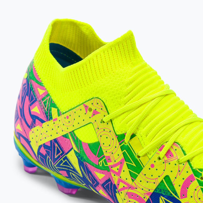 Футбольні бутси чоловічі PUMA Future Match Energy Fg/Ag ultra blue/yellow alert/luminous pink 8