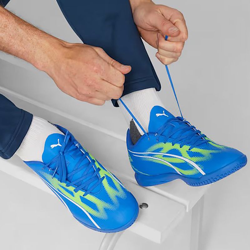 Футбольні бутси чоловічі PUMA Ultra Play It ultra blue/puma white/pro green 13