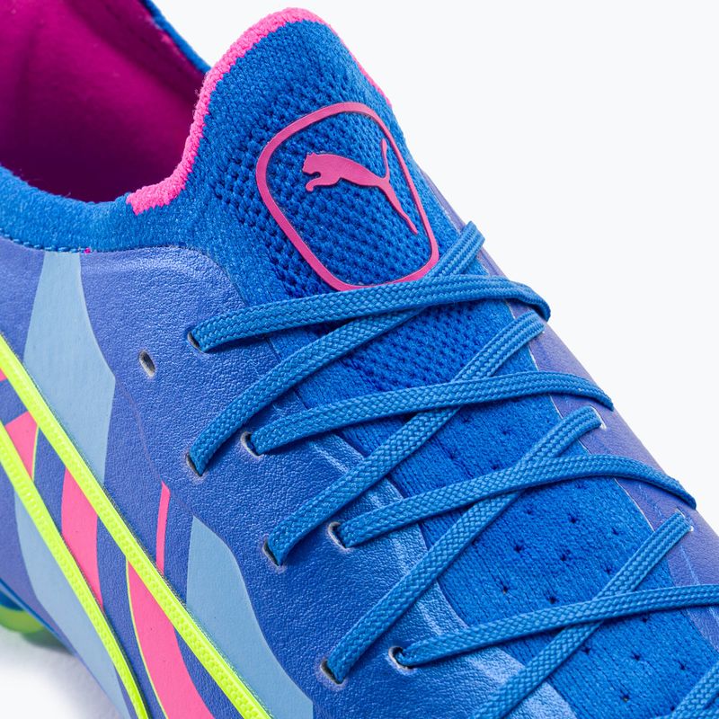 Футбольні бутси чоловічі PUMA King Ultimate Energy Fg/Ag ultra blue/luminous pink/luminous blue 8