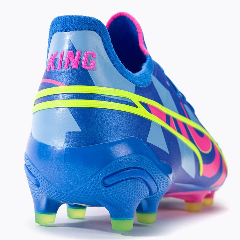 Футбольні бутси чоловічі PUMA King Ultimate Energy Fg/Ag ultra blue/luminous pink/luminous blue 9