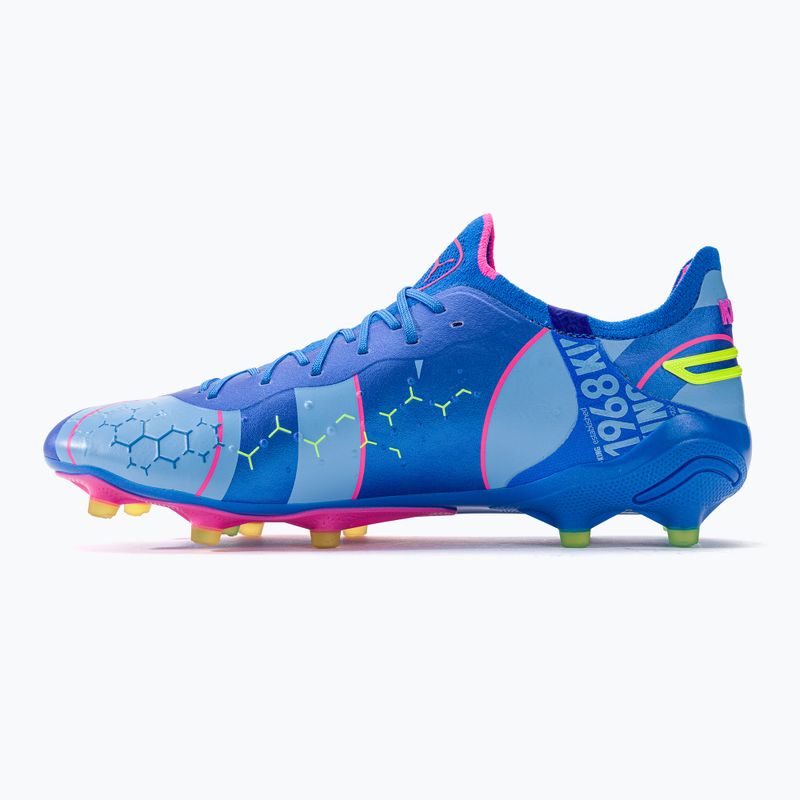 Футбольні бутси чоловічі PUMA King Ultimate Energy Fg/Ag ultra blue/luminous pink/luminous blue 10