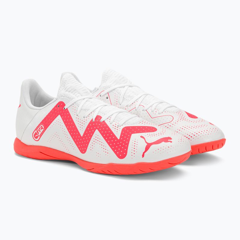 Футбольні бутси чоловічі PUMA Future Play It puma white/fire orchid 6