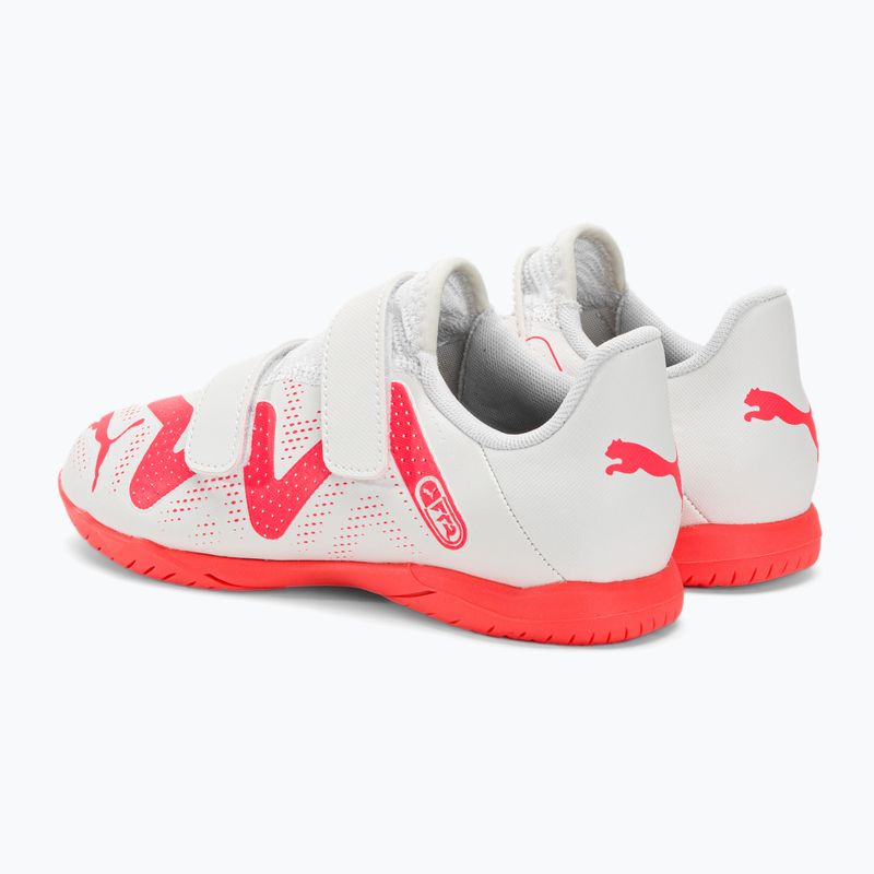 Футбольні бутси дитячі PUMA Future Play It V Jr puma white/fire orchid 3