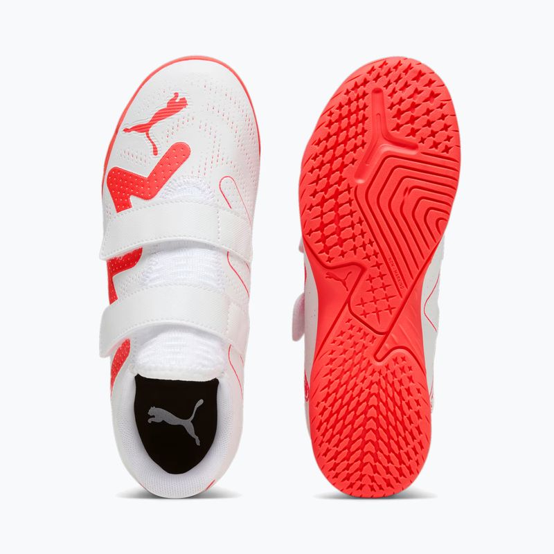 Футбольні бутси дитячі PUMA Future Play It V Jr puma white/fire orchid 13
