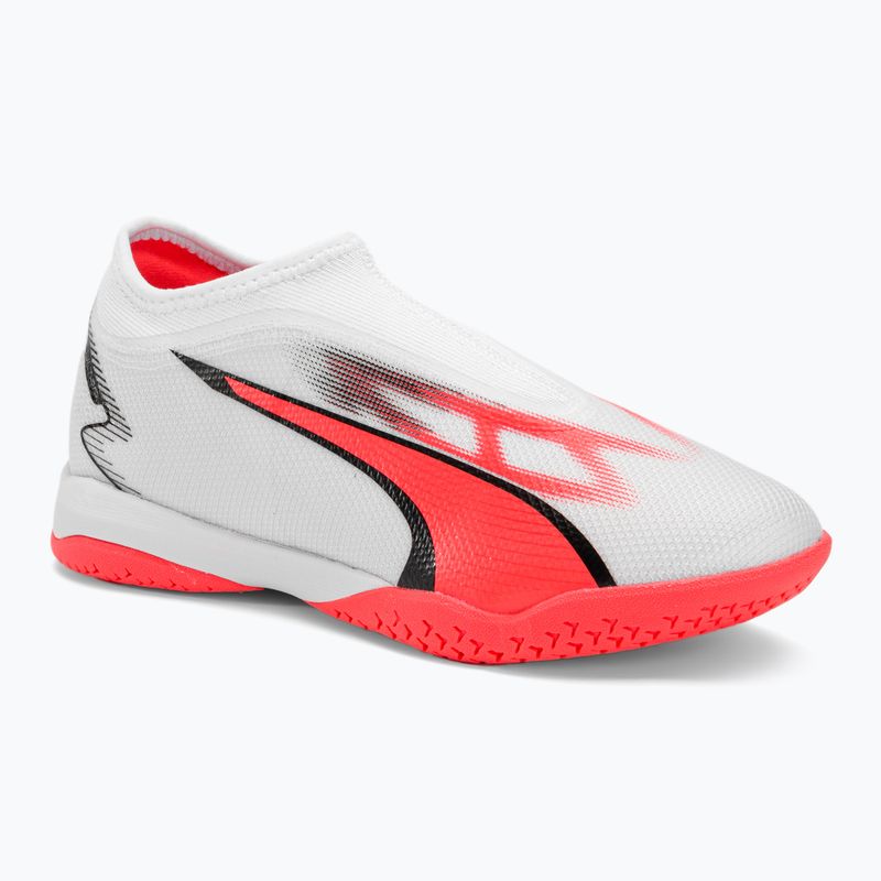 Футбольні бутси дитячі PUMA Ultra Match Ll It + Mid Jr puma white/puma black/fire orchid