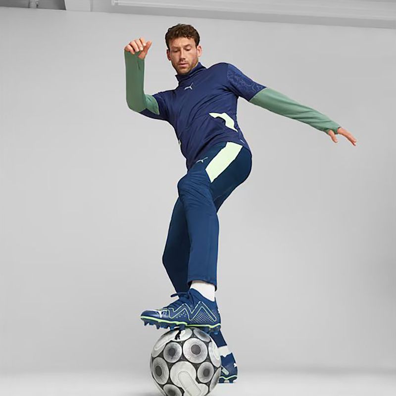 Футбольні бутси чоловічі PUMA Future Match Fg/Ag persian blue/puma white/pro green 3