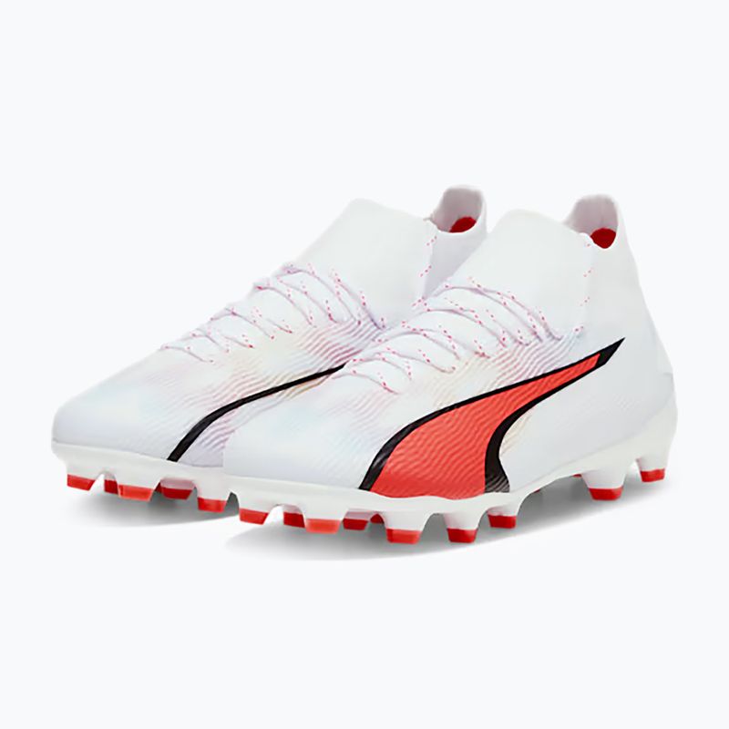 Футбольні бутси дитячі PUMA Ultra Pro Fg/Ag Jr puma white/puma black/fire orchid 12