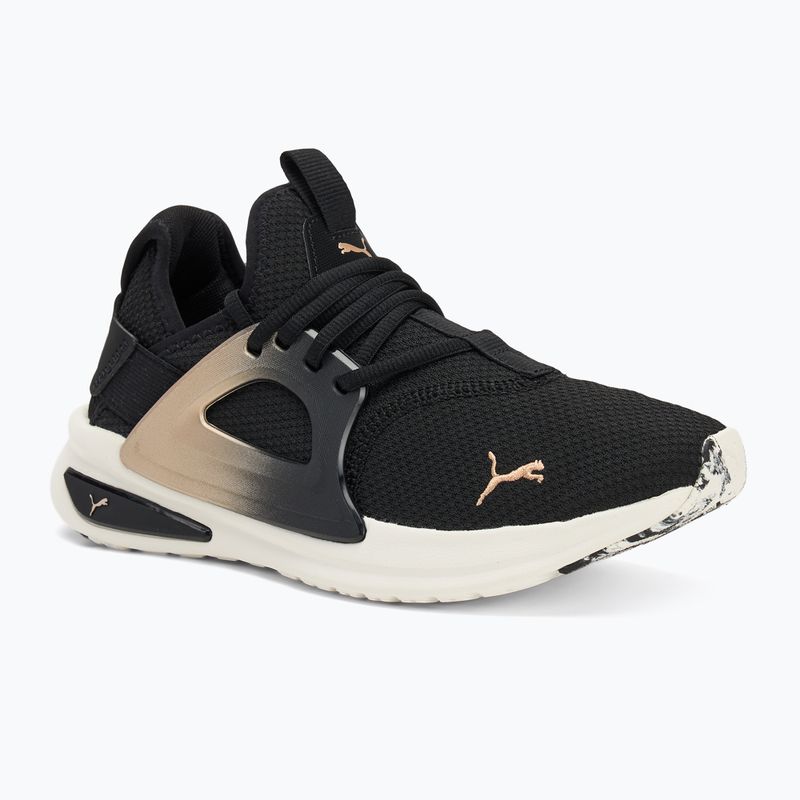 Кросівки для бігу жіночі PUMA Softride Enzo Evo Molt Met black/gold/warm white