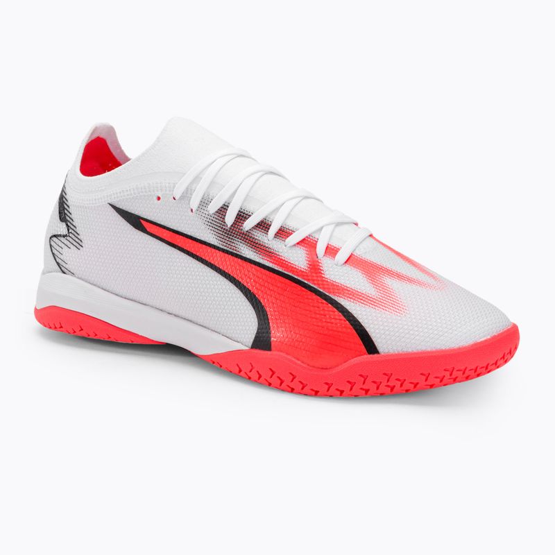 Футбольні бутси чоловічі PUMA Ultra Match It puma white/puma black/fire orchid