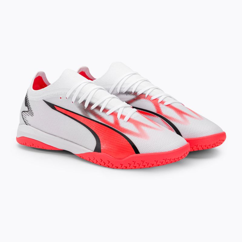 Футбольні бутси чоловічі PUMA Ultra Match It puma white/puma black/fire orchid 4