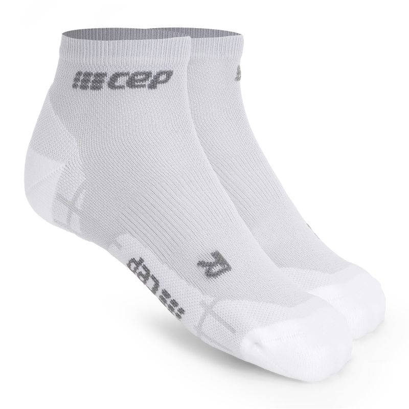 Шкарпетки компресійні бігові чоловічі CEP Ultralight Low Cut carbon white 2