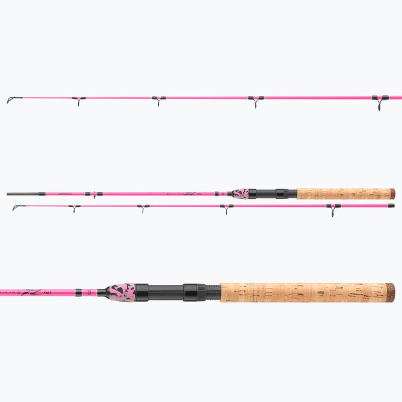 Вудилище спінінгове дитяче Daiwa Ninja X Kids pink