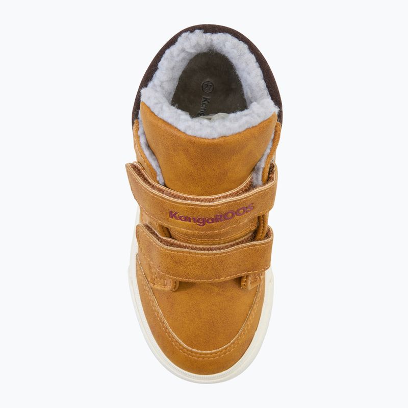 Дитячі туфлі KangaROOS KaVu Primo V tan yellow / rouge 5