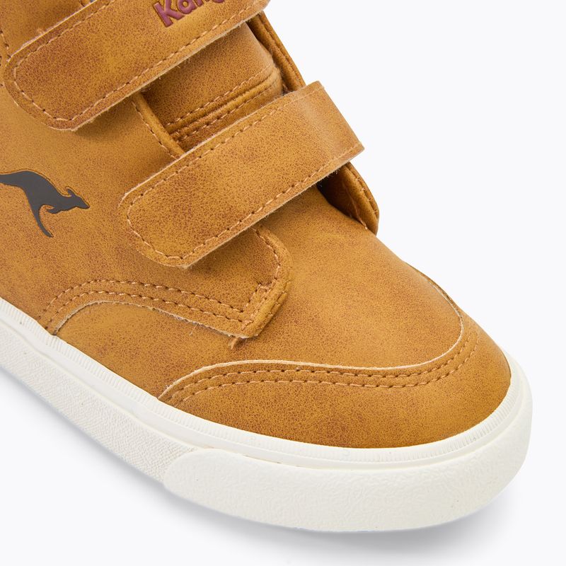 Дитячі туфлі KangaROOS KaVu Primo V tan yellow / rouge 7