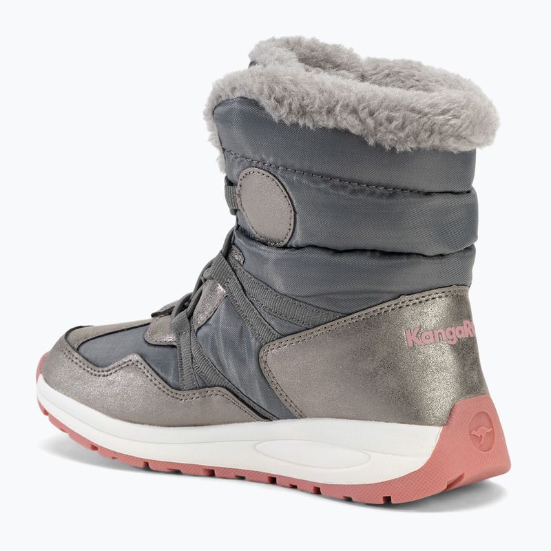 Снігоступи дитячі KangaROOS K-PE Ski RTX steel grey / dusty rose 3