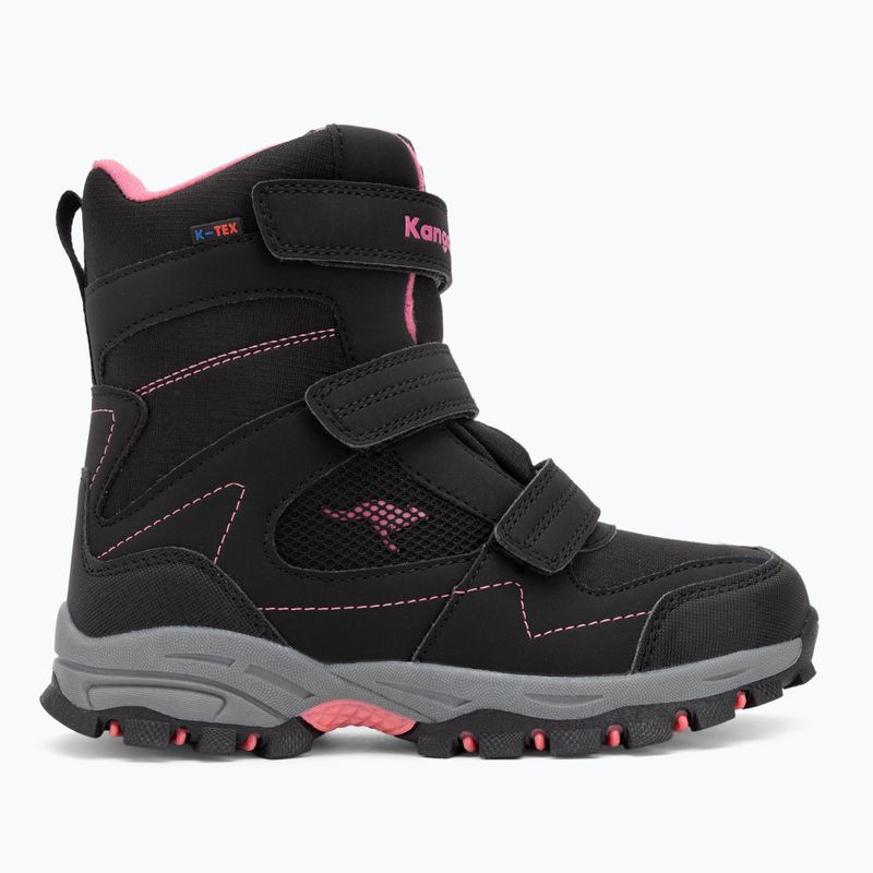 Черевики зимові дитячі KangaROOS K-Robi KTX jet black/daisy pink 2