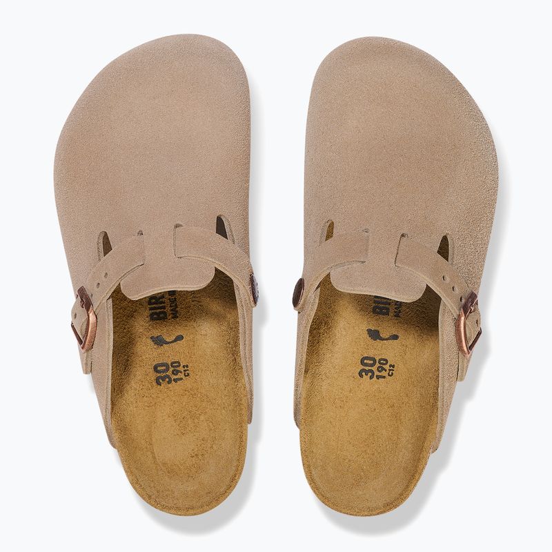 BIRKENSTOCK Boston Kids Вузькі шльопанці сіро-коричневого кольору 3