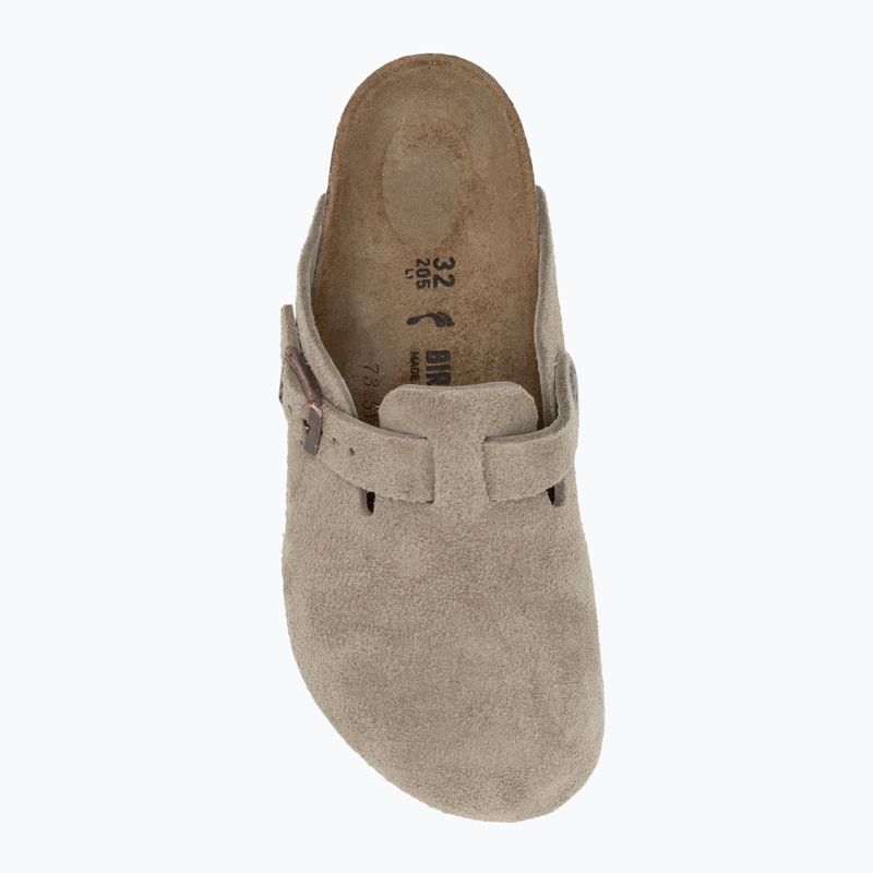 BIRKENSTOCK Boston Kids Вузькі шльопанці сіро-коричневого кольору 5