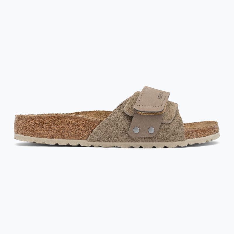 Жіночі шльопанці BIRKENSTOCK Oita W LENB/LEVE вузькі сірі 2