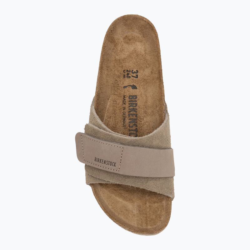 Жіночі шльопанці BIRKENSTOCK Oita W LENB/LEVE вузькі сірі 5