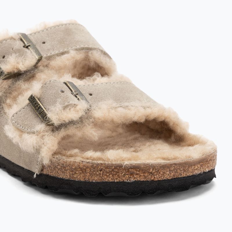 Шльопанці BIRKENSTOCK Arizona Shearling SL Regular taupe 7