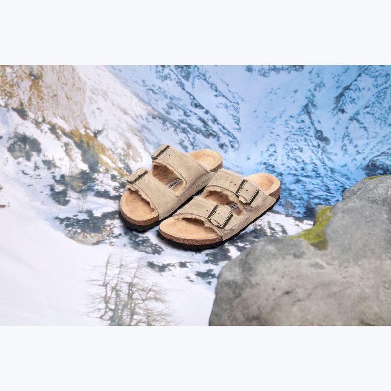 Шльопанці BIRKENSTOCK Arizona Shearling SL Regular taupe 11