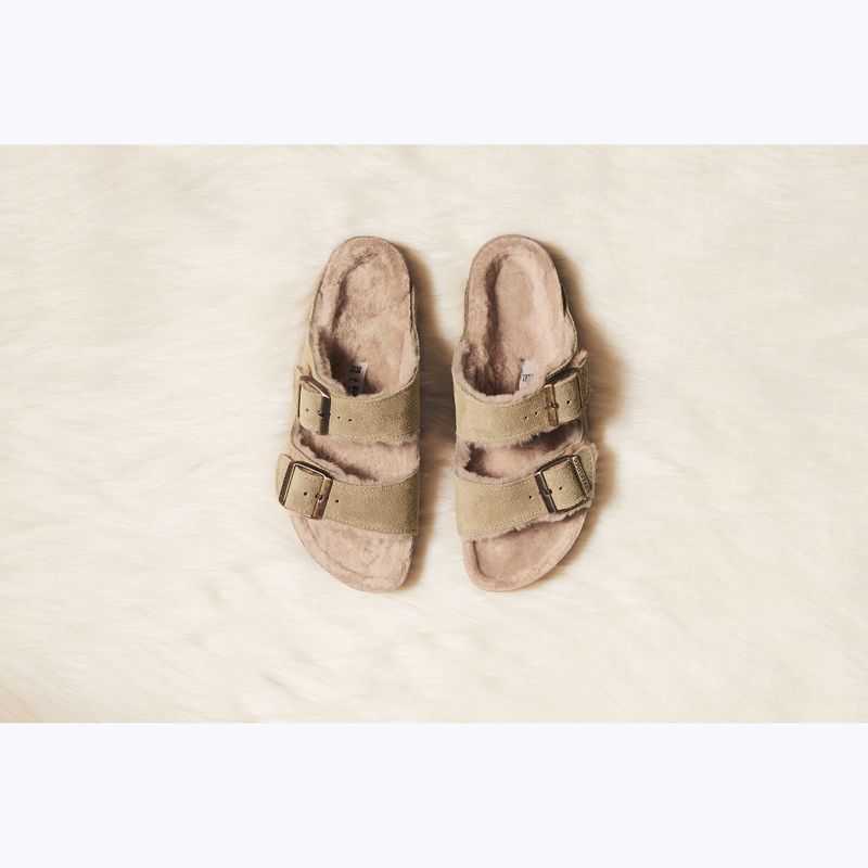 Шльопанці BIRKENSTOCK Arizona Shearling SL Regular taupe 12